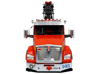 Kenworth T880 Heavy Rescue Fire Truck "Los Angeles County Fire Department" Red "5 Alarm" Series Limited Edition to 504 pieces Worldwide 1/43 Diecast Model by Iconic Replicas