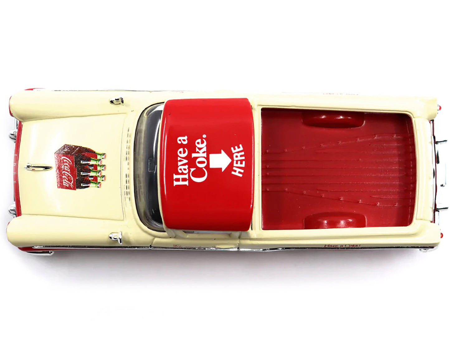 1957 Ford Ranchero "Coca-Cola" Red and Cream 1/43 Diecast Model Car by Motor City Classics