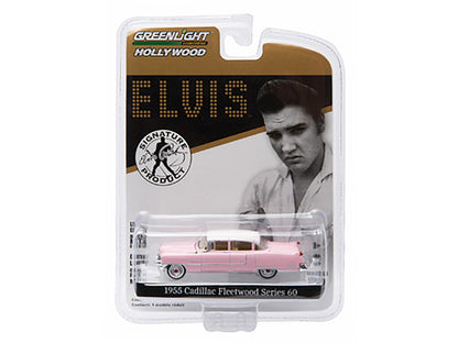 1955 Cadillac Fleetwood Series 60 Special Elvis Presley "Pink Cadillac" (1935-1977) 1/64 Diecast Model Car by Greenlight