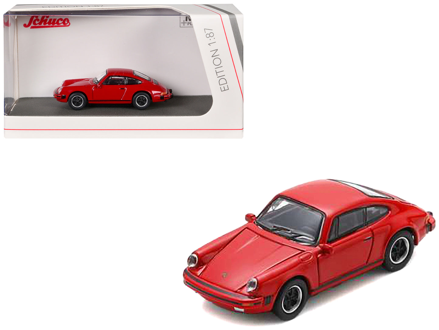 Porsche 911 Carrera 3.2 Coupe Red 1/87 (HO) Diecast Model Car by Schuco