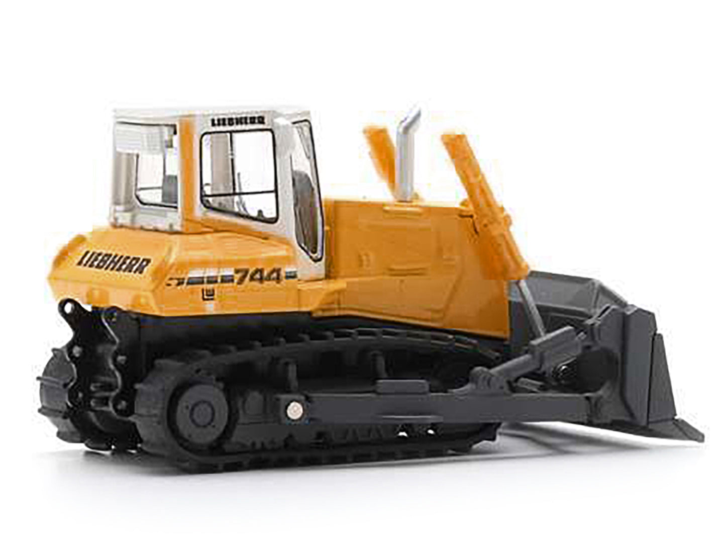 Liebherr PR 744 Bulldozer Yellow with White Top 1/87 (HO) Diecast Model Car by Schuco