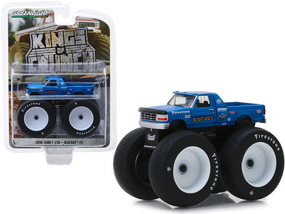 1996 Ford F-250 Monster Truck "Bigfoot #5" Blue "Kings of Crunch" Series 4 1/64 Diecast Model Car by Greenlight