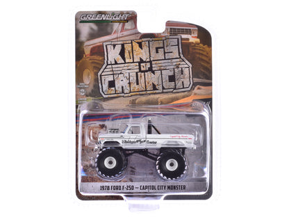 1978 Ford F-250 Monster Truck White "Capitol City Monster" "Kings of Crunch" Series 15 1/64 Diecast Model Trucks by Greenlight