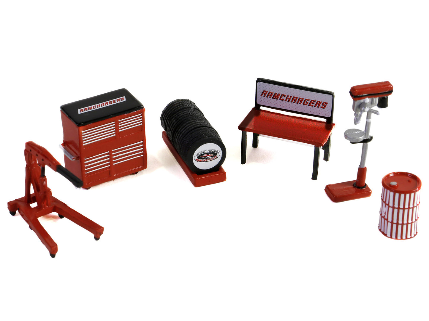 "Ramchargers" 6 piece Shop Tools Set "Shop Tool Accessories" Series 6 1/64 Models by Greenlight