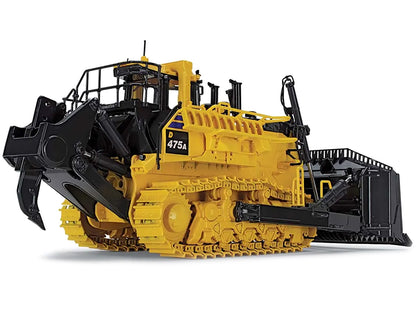 Komatsu D475A-8 Dozer with Ripper Yellow 1/50 Diecast Model by First Gear