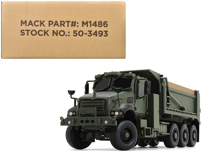 Mack Defense M917A3 Heavy Dump Truck Green 1/50 Diecast Model by First Gear