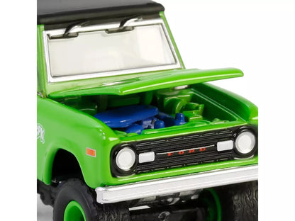 1969 Ford Bronco "Garbage Pail Kids: Super Snotty" Green with Black Top "San Diego Comic-Con 2024 Exclusive" 1/64 Diecast Model Car by Greenlight