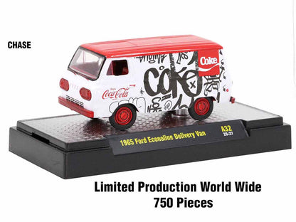 "Coca-Cola" Set of 3 pieces Release 32 Limited Edition to 9250 pieces Worldwide 1/64 Diecast Model Cars by M2 Machines