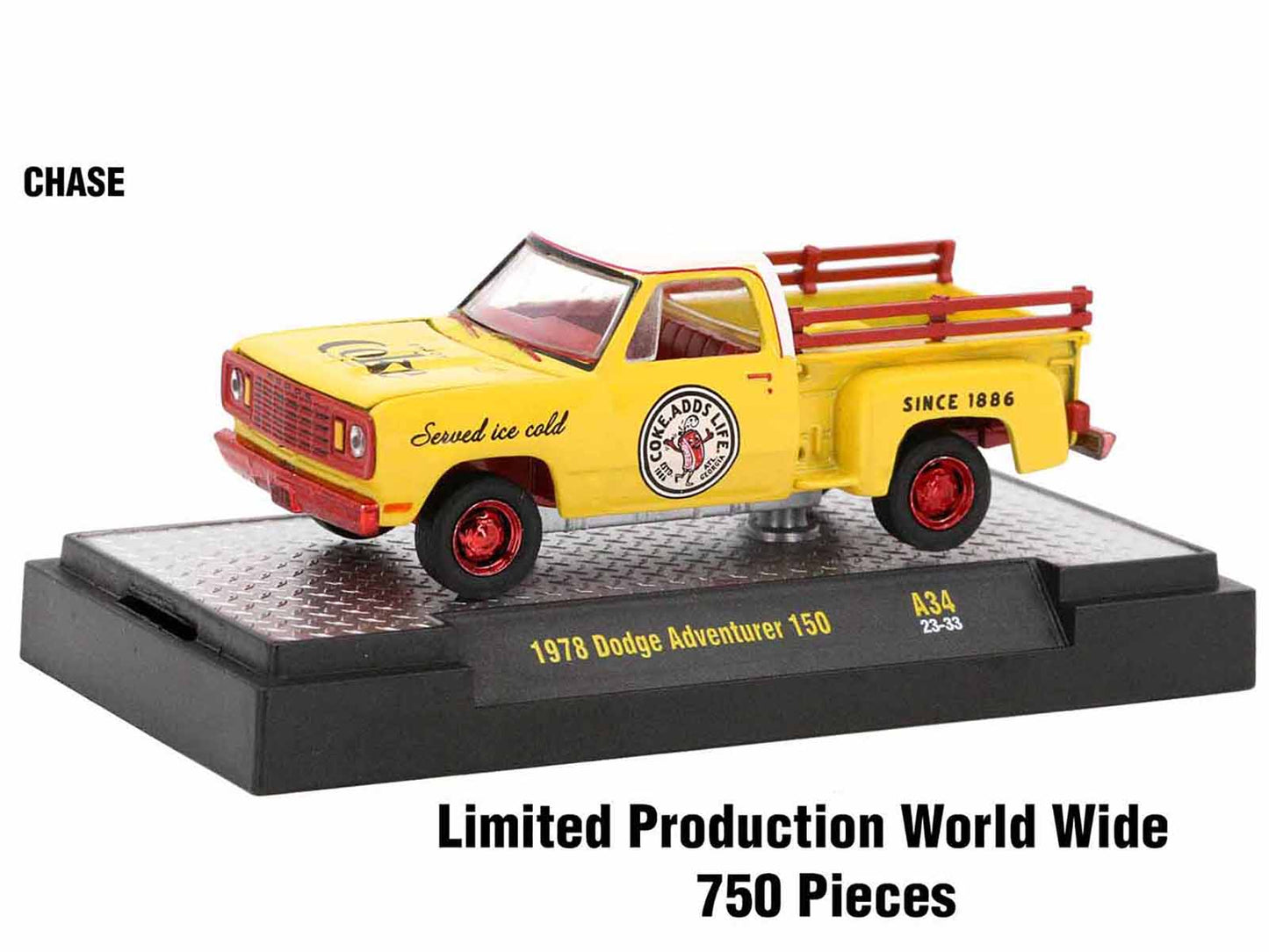 "Coca-Cola" Set of 3 pieces Release 34 Limited Edition to 10000 pieces Worldwide 1/64 Diecast Model Cars by M2 Machines