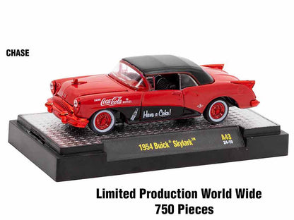 "Coca-Cola" Set of 3 pieces Release 43 Limited Edition to 10000 pieces Worldwide 1/64 Diecast Model Cars by M2 Machines