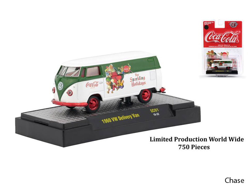 "Coca-Cola" Santa Claus Release Set of 3 Cars Limited Edition to 4800 pieces Worldwide Hobby Exclusive 1/64 Diecast Models by M2 Machines