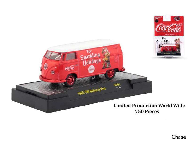 "Coca-Cola" Santa Claus Release Set of 3 Cars Limited Edition to 4800 pieces Worldwide Hobby Exclusive 1/64 Diecast Models by M2 Machines