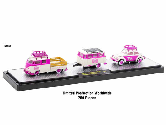 Auto Haulers "Soda" Set of 3 pieces Release 26 Limited Edition to 9600 pieces Worldwide 1/64 Diecast Models by M2 Machines