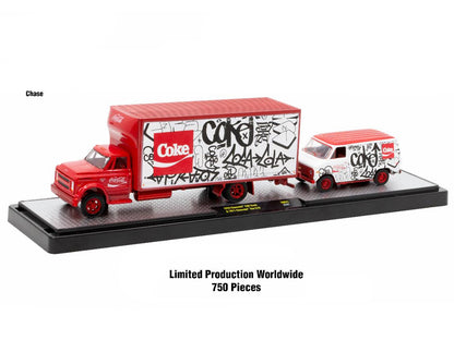 Auto Haulers "Coca-Cola" Set of 3 pieces Release 31 Limited Edition to 7250 pieces Worldwide 1/64 Diecast Models by M2 Machines