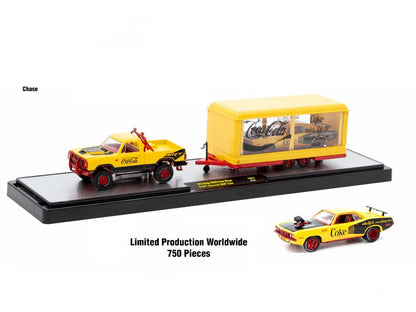 Auto Haulers "Coca-Cola" Set of 3 pieces Release 31 Limited Edition to 7250 pieces Worldwide 1/64 Diecast Models by M2 Machines