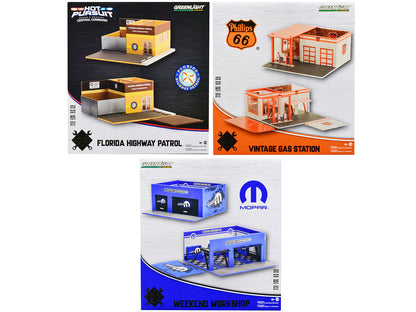 "Mechanic's Corner" 3 piece Diorama Set Series 9 for 1/64 Scale Models by Greenlight