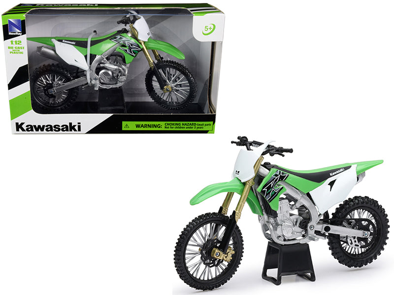 Kawasaki KX 450F Green 1/12 Diecast Motorcycle Model by New Ray