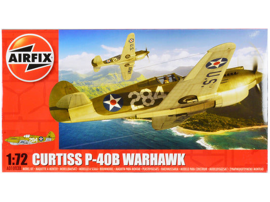 Level 1 Model Kit Curtiss P-40B Warhawk Fighter-Bomber Aircraft 1/72 Plastic Model Kit by Airfix