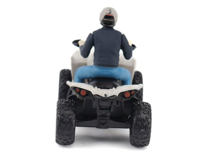 Can-Am Renegade X XC 1000R ATV Chalk Gray with Driver Figure 1/32 Diecast Model by BRP Models