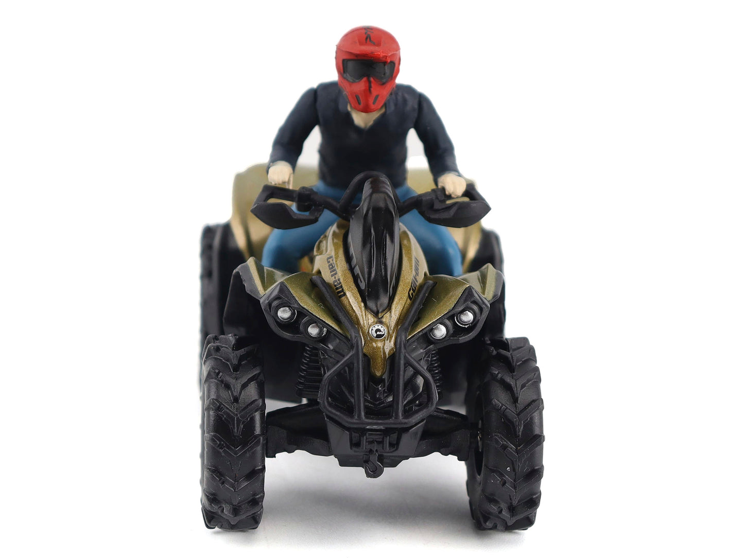 Can-Am Renegade X MR 1000R ATV Liquid Titanium Metallic with Driver Figure 1/32 Diecast Model by BRP Models