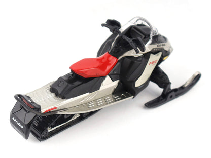 Ski-Doo MXZ X-RS Snowmobile Spartan Red and Gray Metallic 1/32 Diecast Model by BRP Models