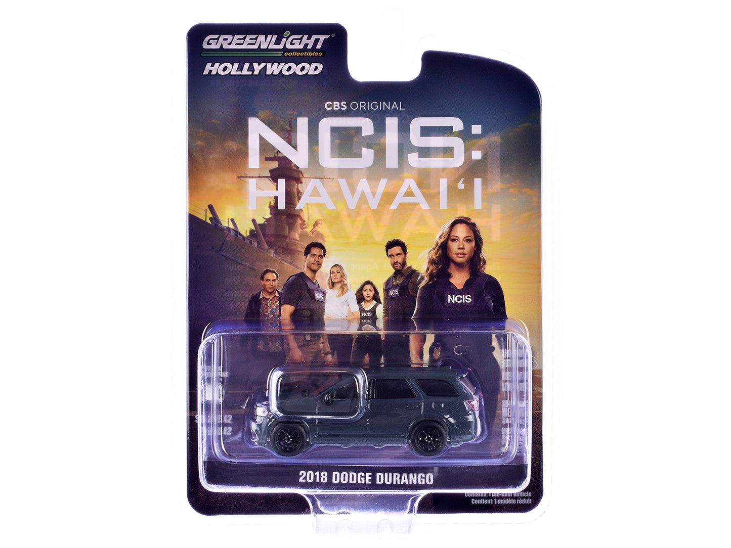 2018 Dodge Durango GT Blacktop Dark Blue Metallic "NCIS: Hawaii" (2021-Current) TV Series "Hollywood Series" Release 42 1/64 Diecast Model Car by Greenlight