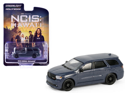 2018 Dodge Durango GT Blacktop Dark Blue Metallic "NCIS: Hawaii" (2021-Current) TV Series "Hollywood Series" Release 42 1/64 Diecast Model Car by Greenlight