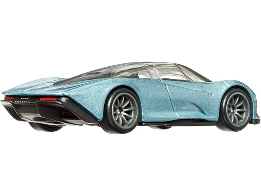 McLaren Speedtail Blue Metallic with Black Top "Exotic Envy" Series Diecast Model Car by Hot Wheels