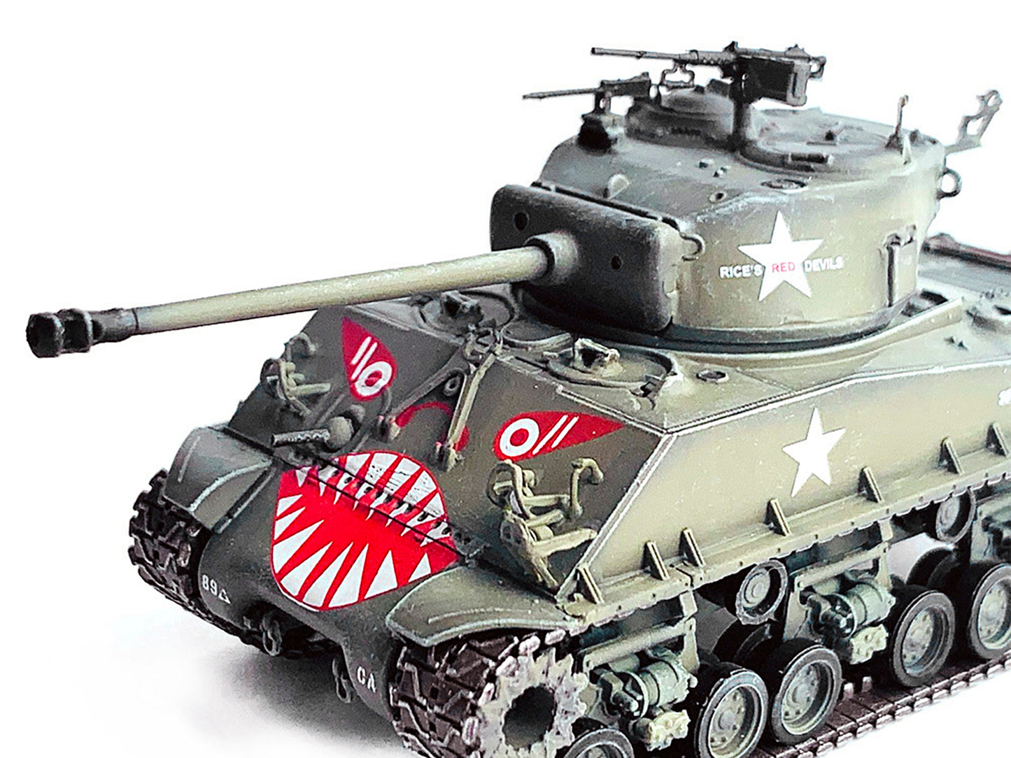 United States M4A3E8 Sherman "Tiger Face" Tank Olive Drab "89th Tank Battalion Korea" (1951) "NEO Dragon Armor" Series 1/72 Plastic Model by Dragon Models