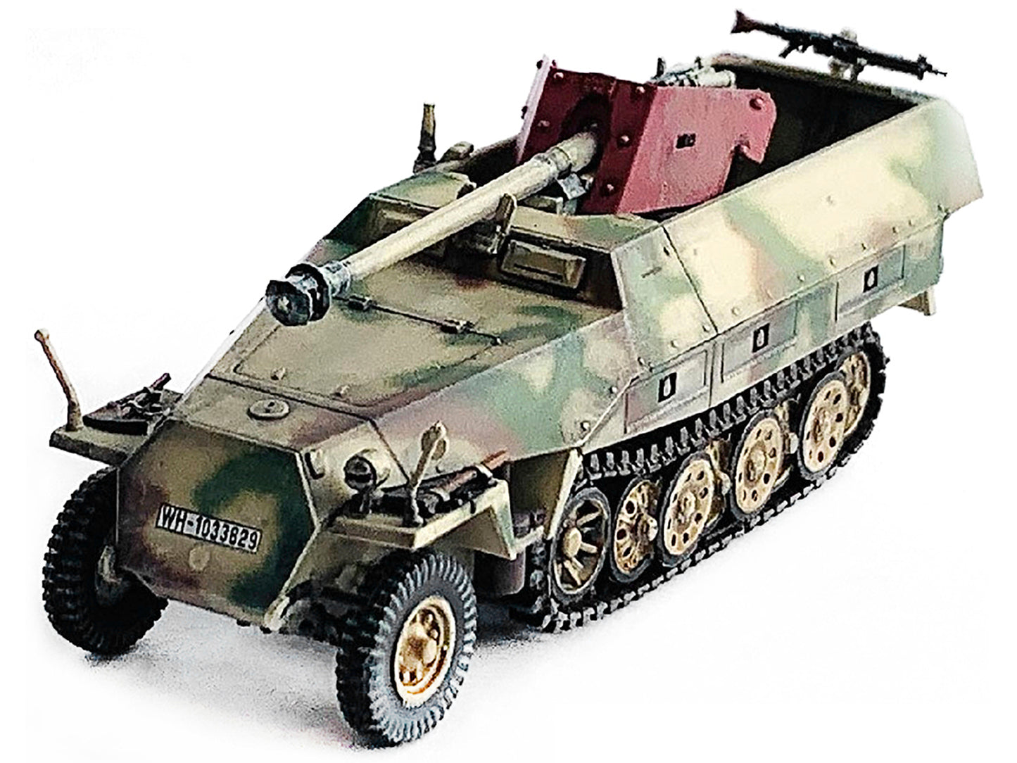 German Sd.Kfz. 251/22 Ausf.D Half-Tracked Armored Vehicle with 7.5cm PaK 40 Anti-Tank Gun "Unidentified Unit" (1945) "NEO Dragon Armor" Series 1/72 Plastic Model by Dragon Models