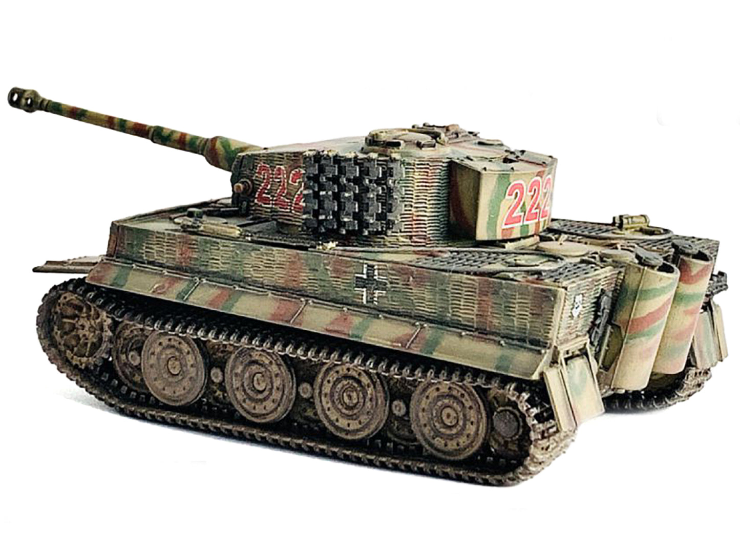 Germany Tiger I Late Production with Zimmerit Tank "Wittmann's Tiger #222 s.Pz.Abt.101 Normandy" (1944) "NEO Dragon Armor" Series 1/72 Plastic Model by Dragon Models