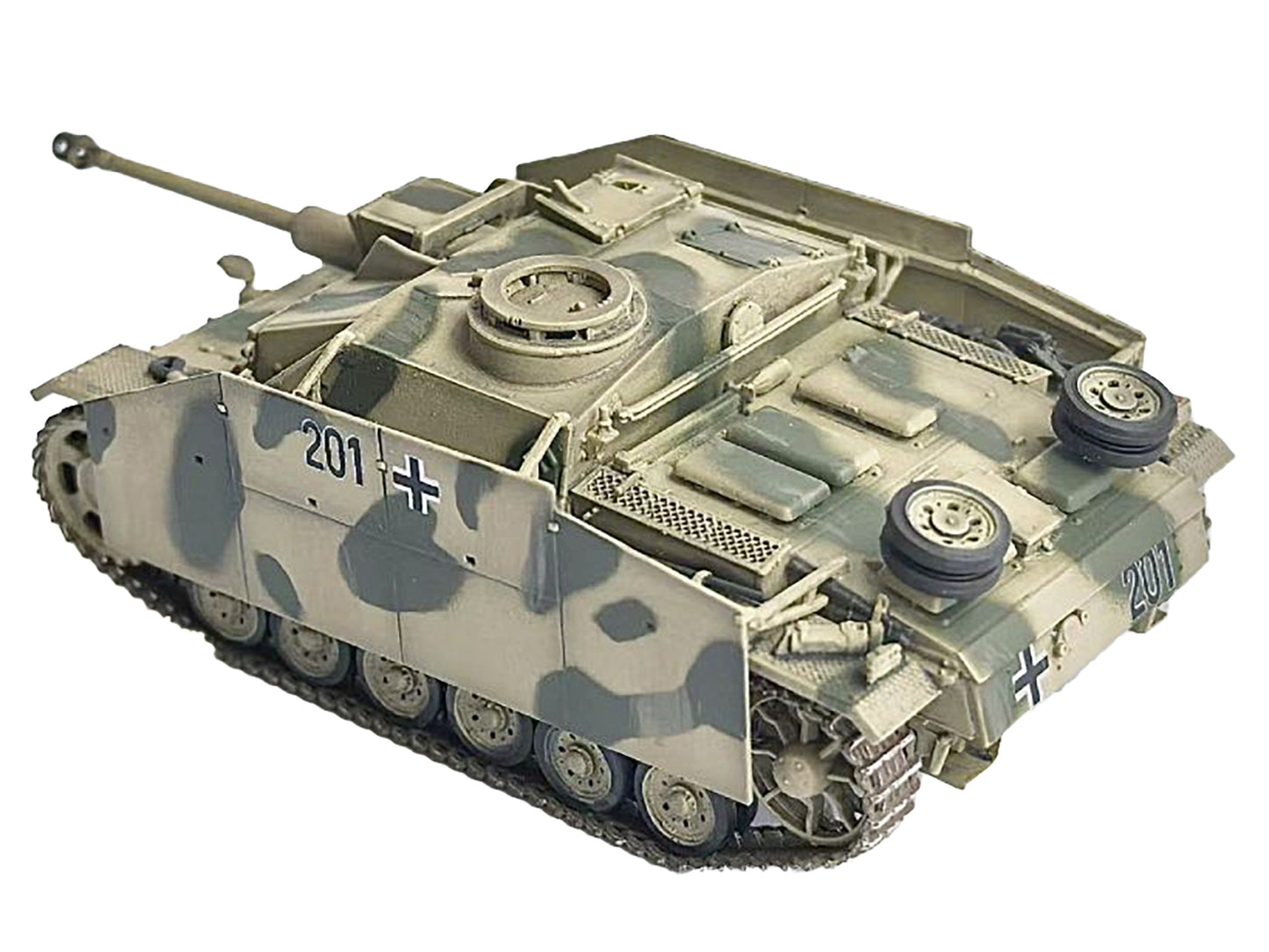 Germany StuG.III Ausf.G Early Production Tank with Schurzen #201 "StuG Brigade 242 Italy" (1943) "NEO Dragon Armor" Series 1/72 Plastic Model by Dragon Models