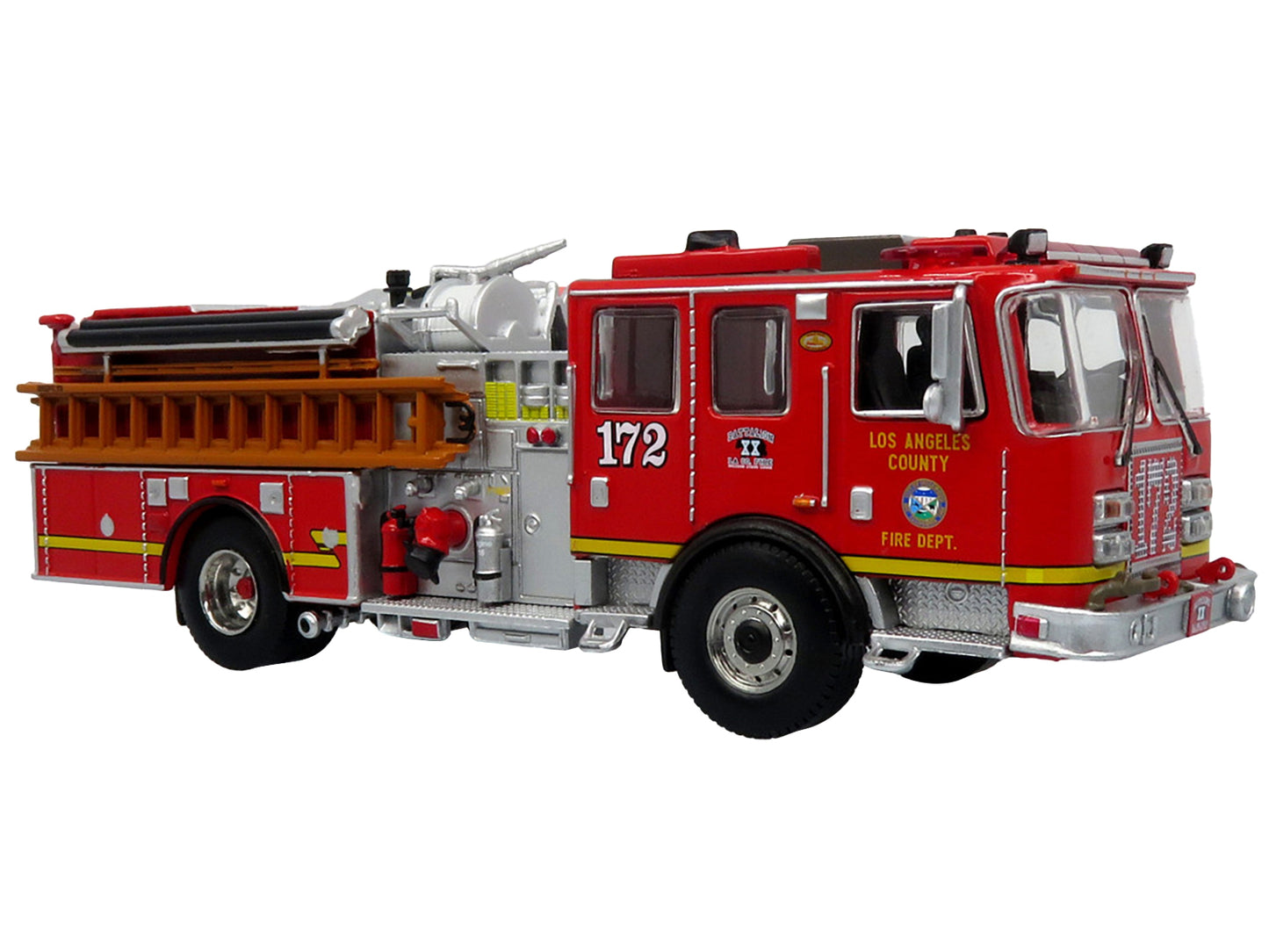 KME Predator Fire Engine #172 "Los Angeles County Fire Department" Red "5 Alarm" Series Limited Edition to 750 pieces Worldwide 1/64 Diecast Model by Iconic Replicas