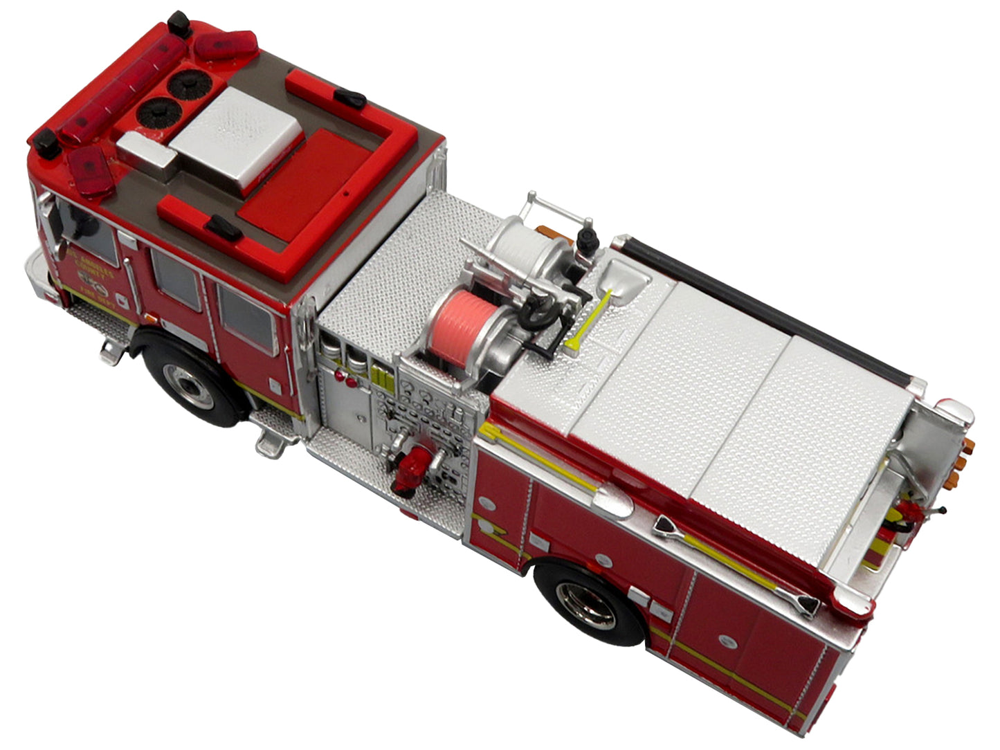 KME Predator Fire Engine "Los Angeles County Fire Department" Red "5 Alarm" Series Limited Edition to 750 pieces Worldwide 1/64 Diecast Model by Iconic Replicas