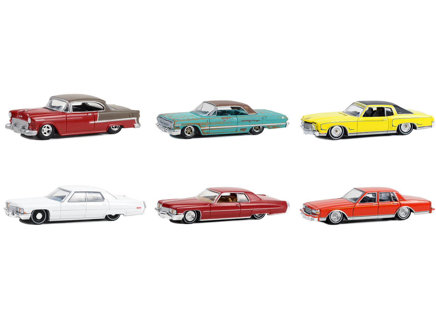 "California Lowriders" Set of 6 pieces Series 3 1/64 Diecast Model Cars by Greenlight