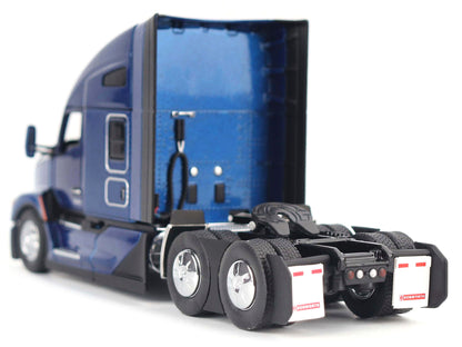 Kenworth T680 Truck Tractor Deep Cerulean Blue Metallic "Transport Series" 1/50 Diecast Model by Diecast Masters