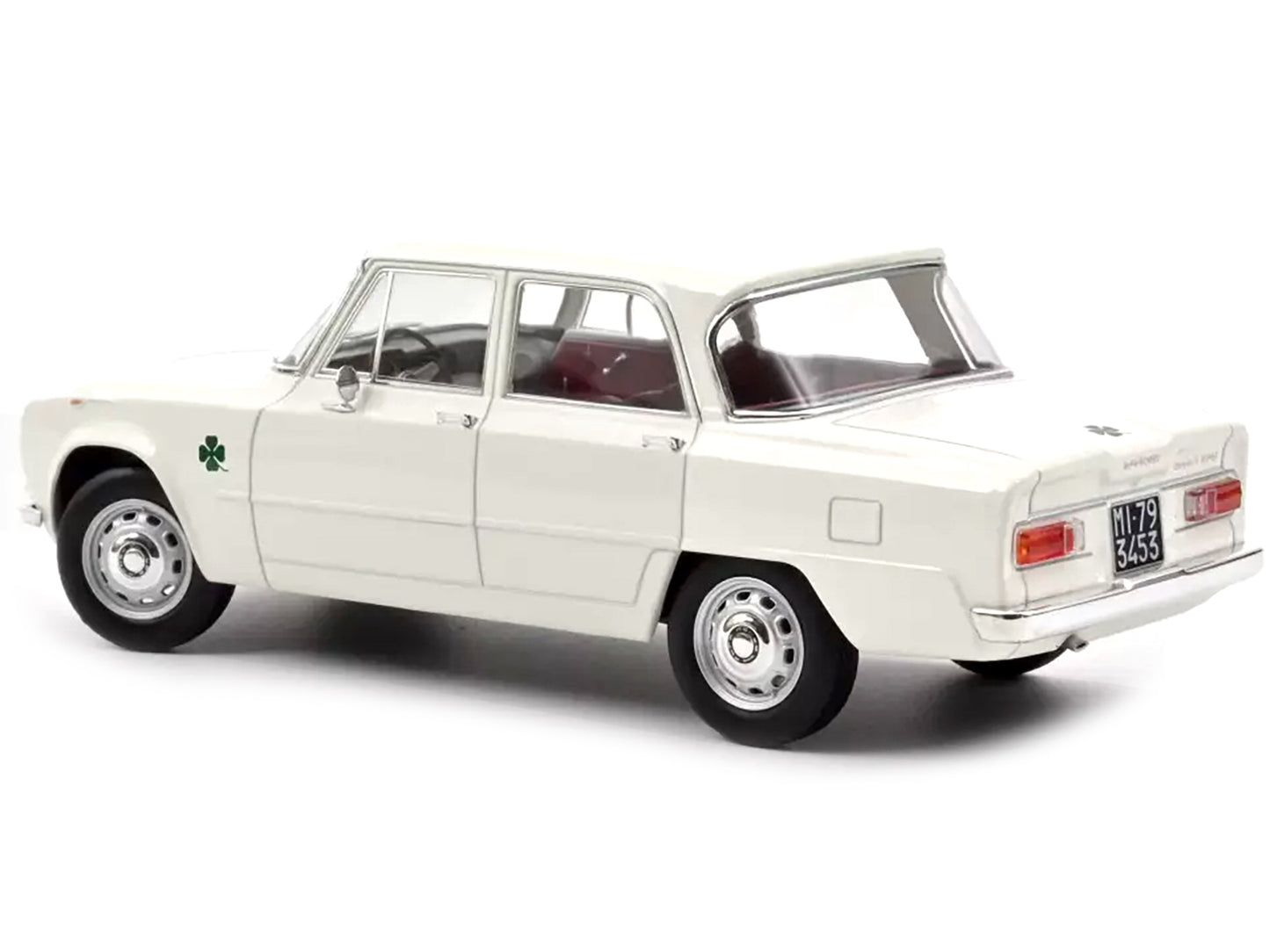 1963 Alfa Romeo Giulia ti Super White 1/18 Diecast Model Car by Norev