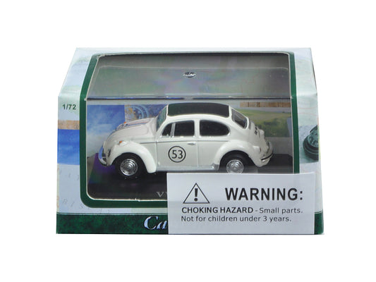 Volkswagen Beetle #53 in Display Case 1/72 Diecast Model Car by Cararama