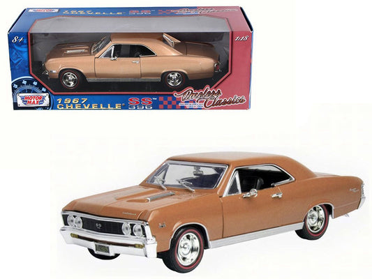 1967 Chevrolet Chevelle SS 396 Golden Brown Metallic "Timeless Classics" Series 1/18 Diecast Model Car by Motormax