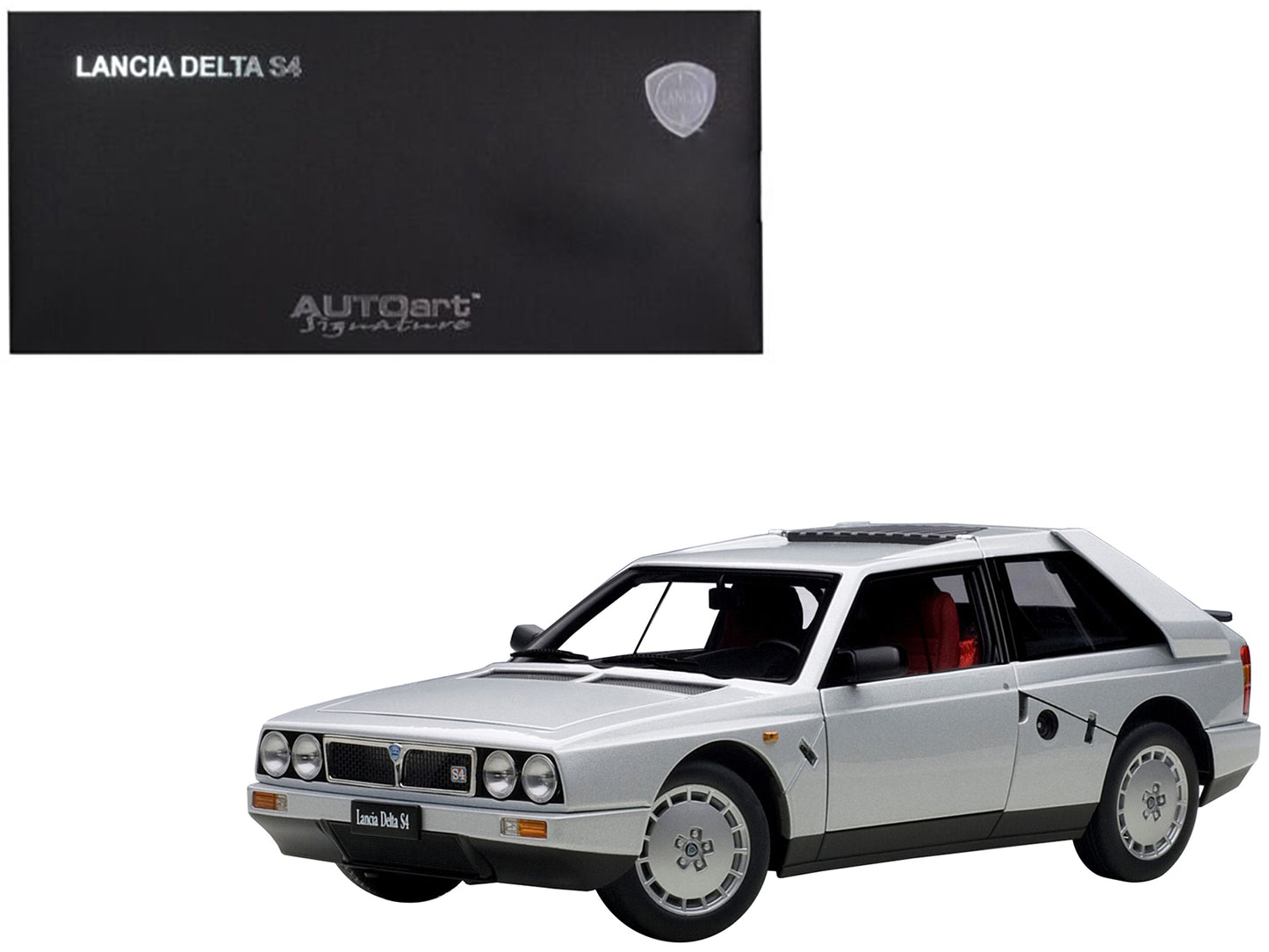 Lancia Delta S4 Grey 1/18 Diecast Model Car by Autoart