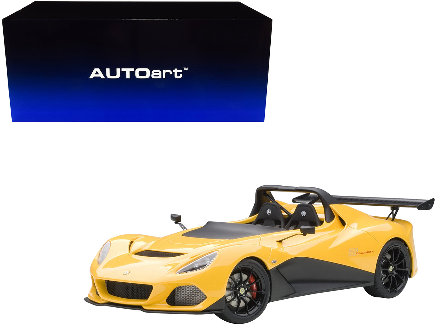 Lotus 3-Eleven Yellow 1/18 Model Car by Autoart