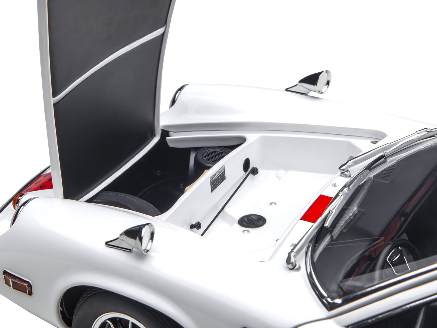 Lotus Europa Special White with Red Stripe and Graphics "The Circuit Wolf" 1/18 Model Car by Autoart