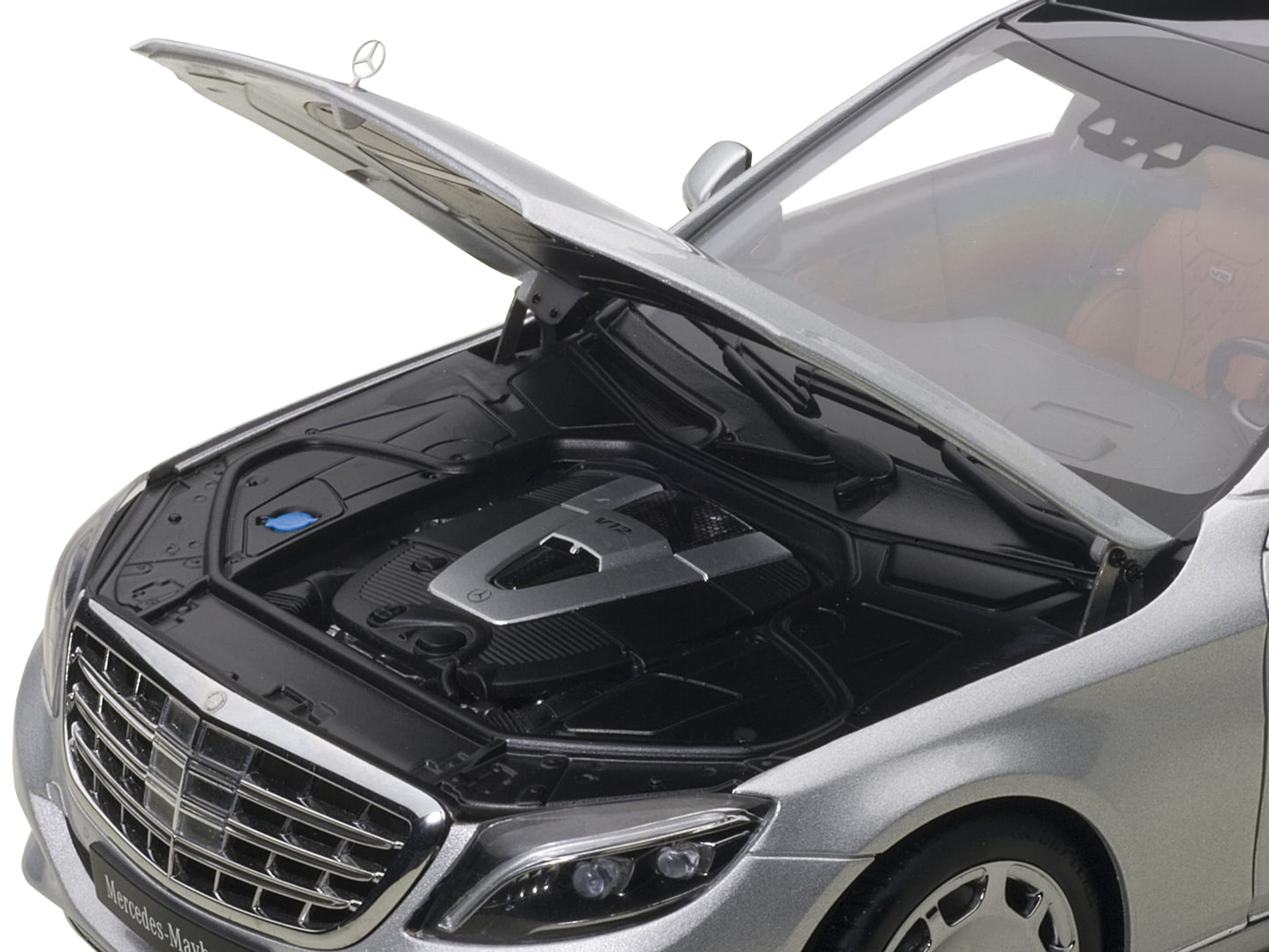 Mercedes Maybach S Class S600 Silver 1/18 Model Car by Autoart