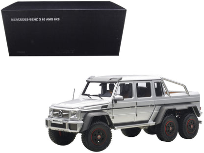 Mercedes G63 AMG 6X6 Silver 1/18 Model Car by Autoart