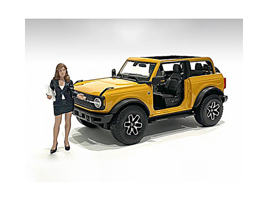 "The Dealership" Female Salesperson Figurine for 1/18 Scale Models by American Diorama