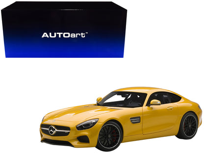 Mercedes AMG GT S Solarbeam Yellowish Orange 1/18 Model Car by Autoart