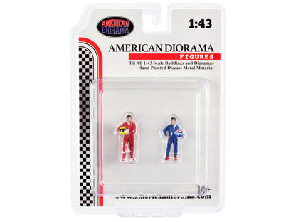 "Racing Legends" 80's Set of 2 Diecast Figures for 1/43 Scale Models by American Diorama