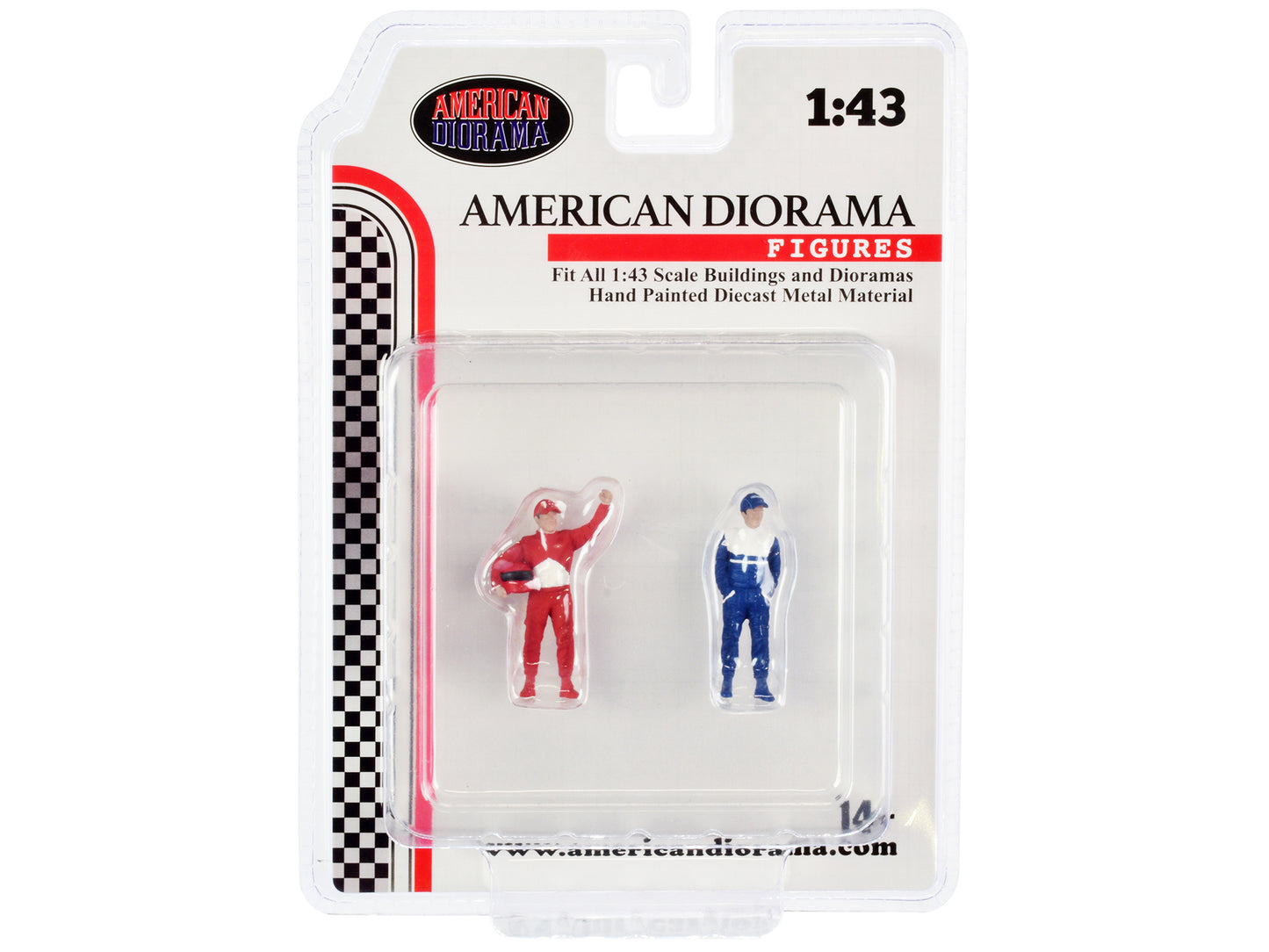 "Racing Legends" 90's Set of 2 Diecast Figures for 1/43 Scale Models by American Diorama