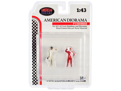 "Racing Legends" 2000's Set of 2 Diecast Figures for 1/43 Scale Models by American Diorama