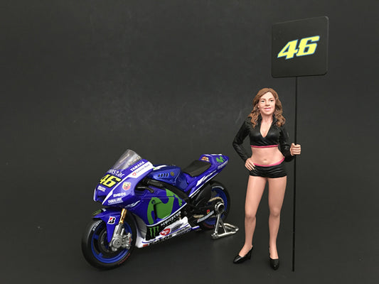 Paddock Girl Figure For 1:18 Scale Models by American Diorama